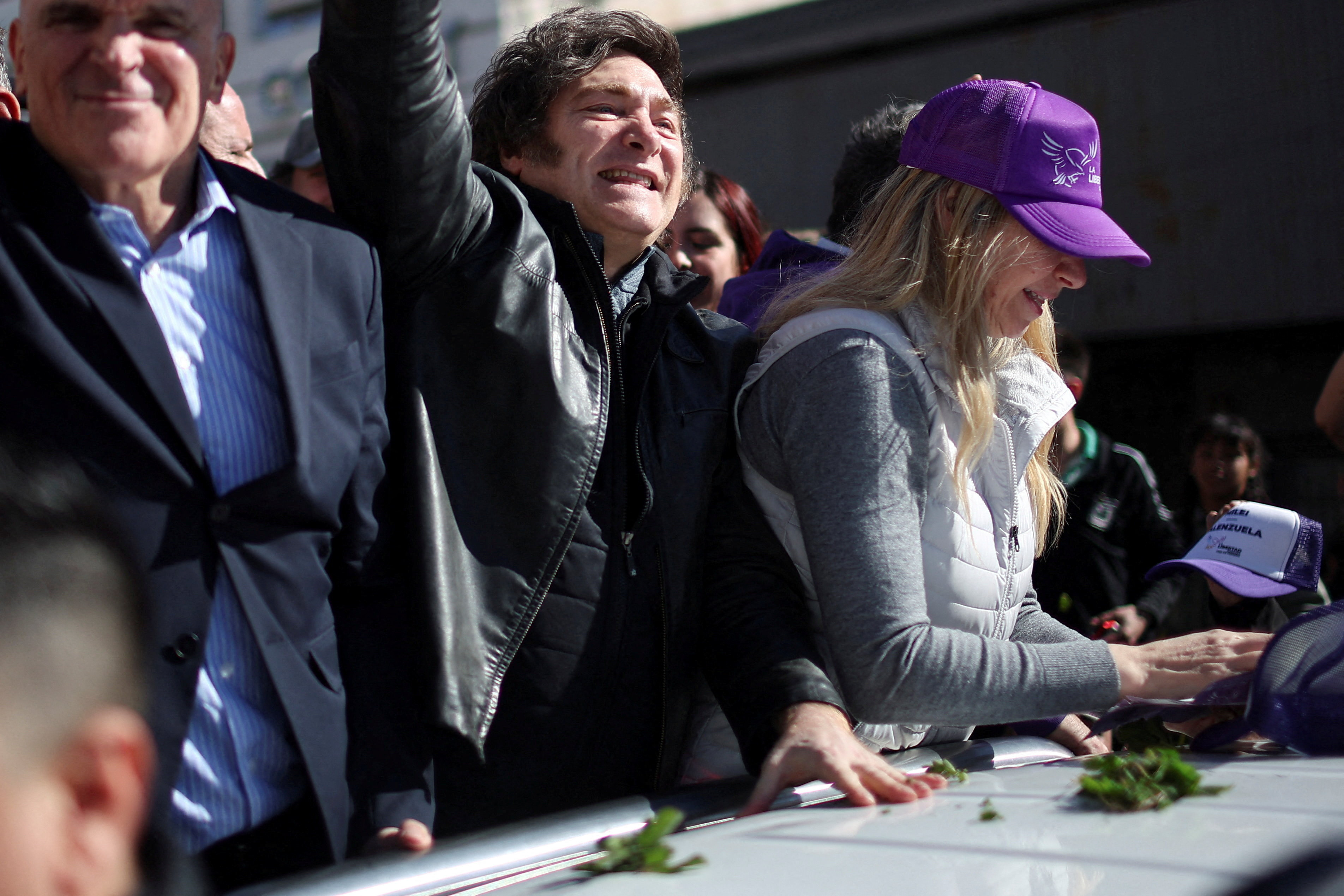 La Libertad Avanza party rally ahead of legislative elections, in Buenos Aires