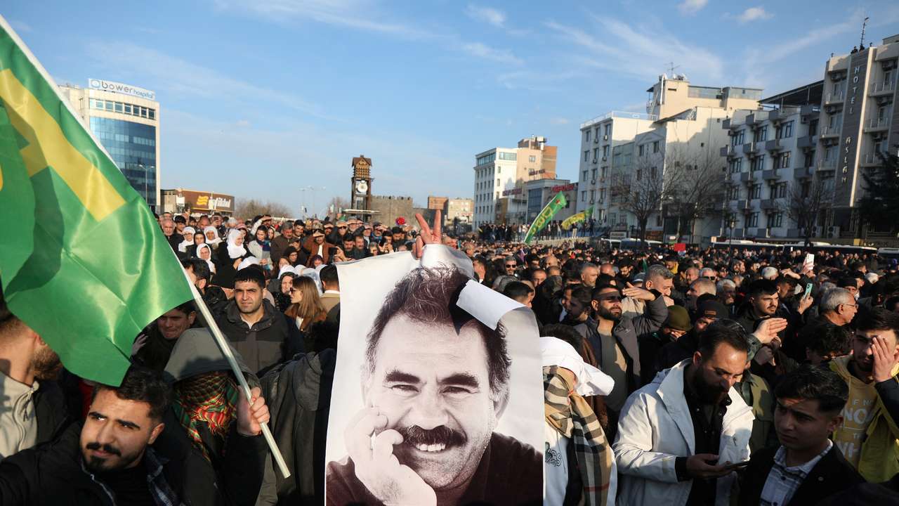 Jailed Kurdish militant leader Ocalan calls on PKK to dissolve, pro-Kurdish DEM Party says