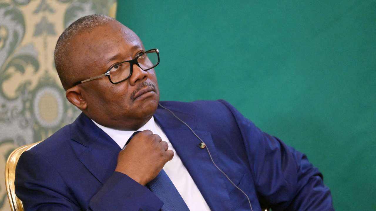 FILE PHOTO: Guinea-Bissau's President Umaro Sissoco Embalo attends a meeting with Russian president Vladimir Putin at the Kremlin in Moscow, Russia, February 26, 2025. Sputnik/Kristina Kormilitsyna/Pool via REUTERS/File Photo