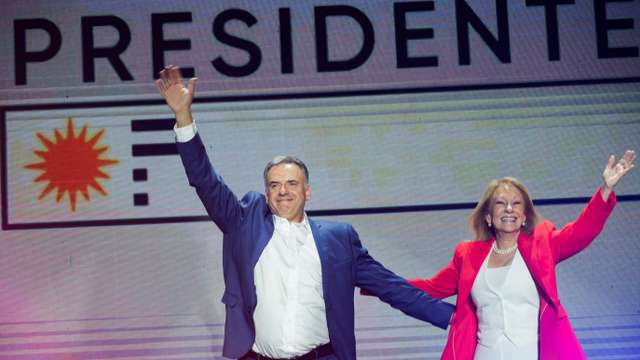 Presidential election run-off between centre-left candidate Orsi and ruling conservative coalition candidate Delgado, in Uruguay