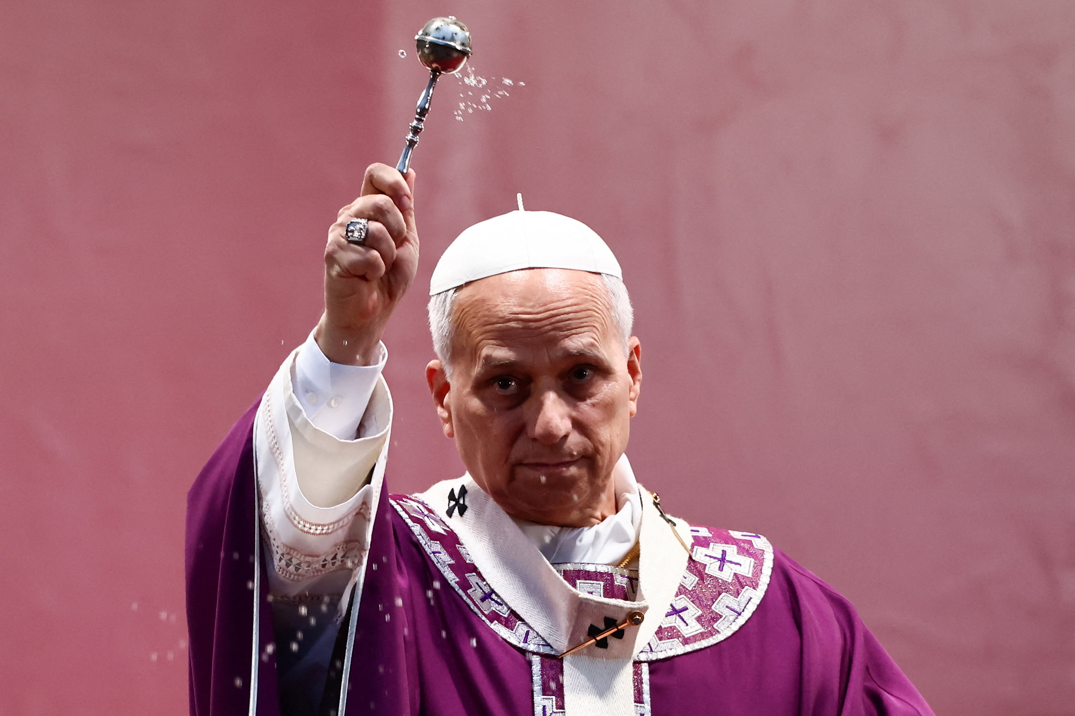 Pope celebrates Mass for the feast of All Souls at Verano cemetery in Rome