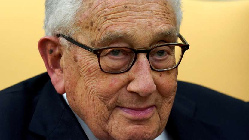 FILE PHOTO: Trump and Kissinger meet at the White House in Washington