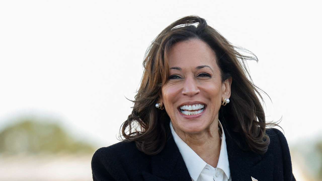 Democratic presidential nominee U.S. Vice President Harris campaigns in Greenville