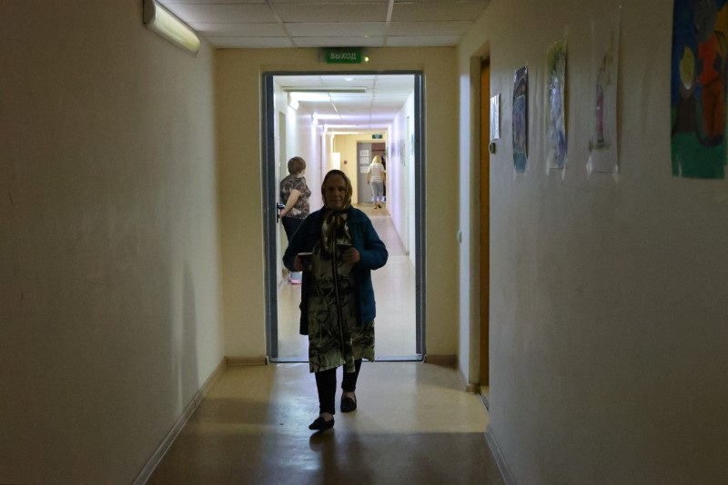 Evacuees from Kursk region stay at temporary accommodation centre in Stary Oskol