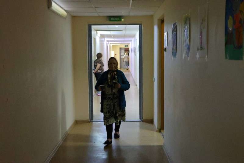 Evacuees from Kursk region stay at temporary accommodation centre in Stary Oskol