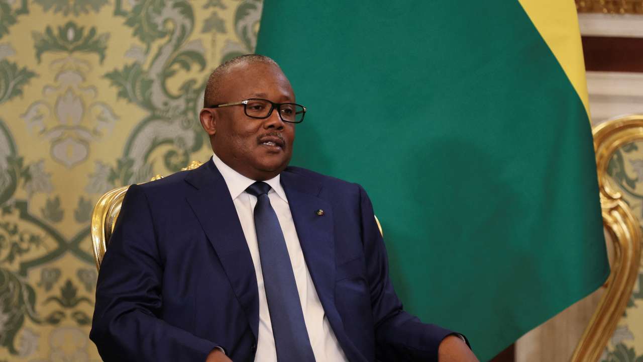 Russian president Vladimir Putin meets with Guinea-Bissau's President Umaro Sissoco Embalo in Moscow