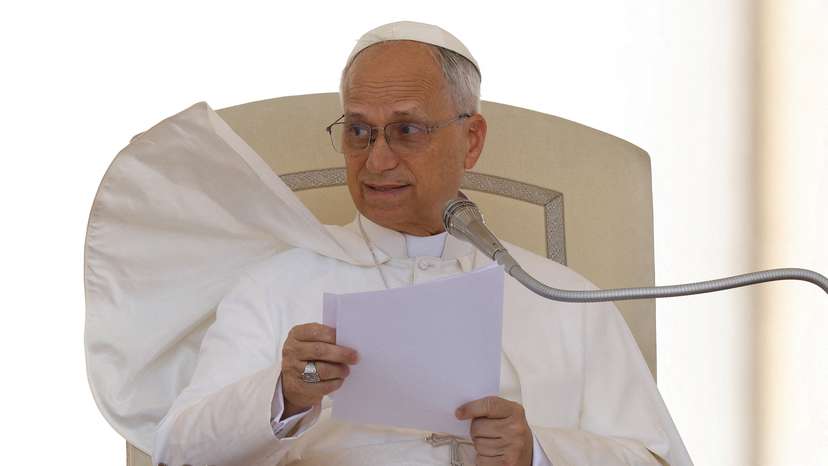 Pope Leo XIV holds general audience in St. Peter's Square, at the Vatican