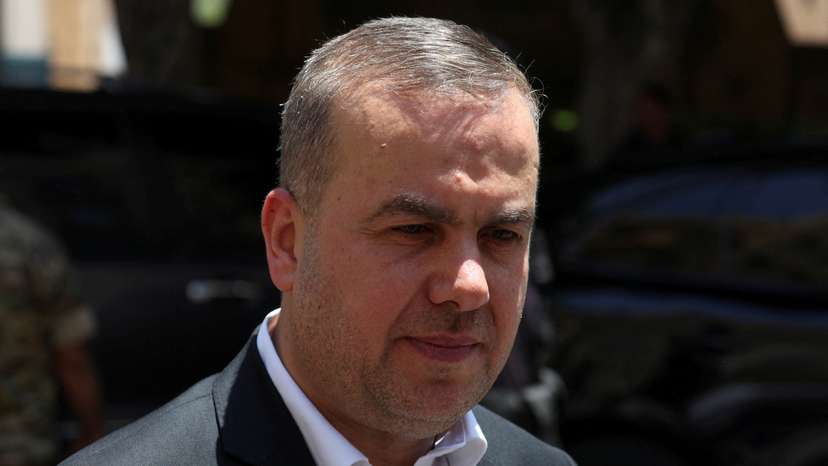 FILE PHOTO: Hezbollah lawmaker Hassan Fadlallah, leaves the parliament after they failed to elect a head of state to fill the vacant presidency