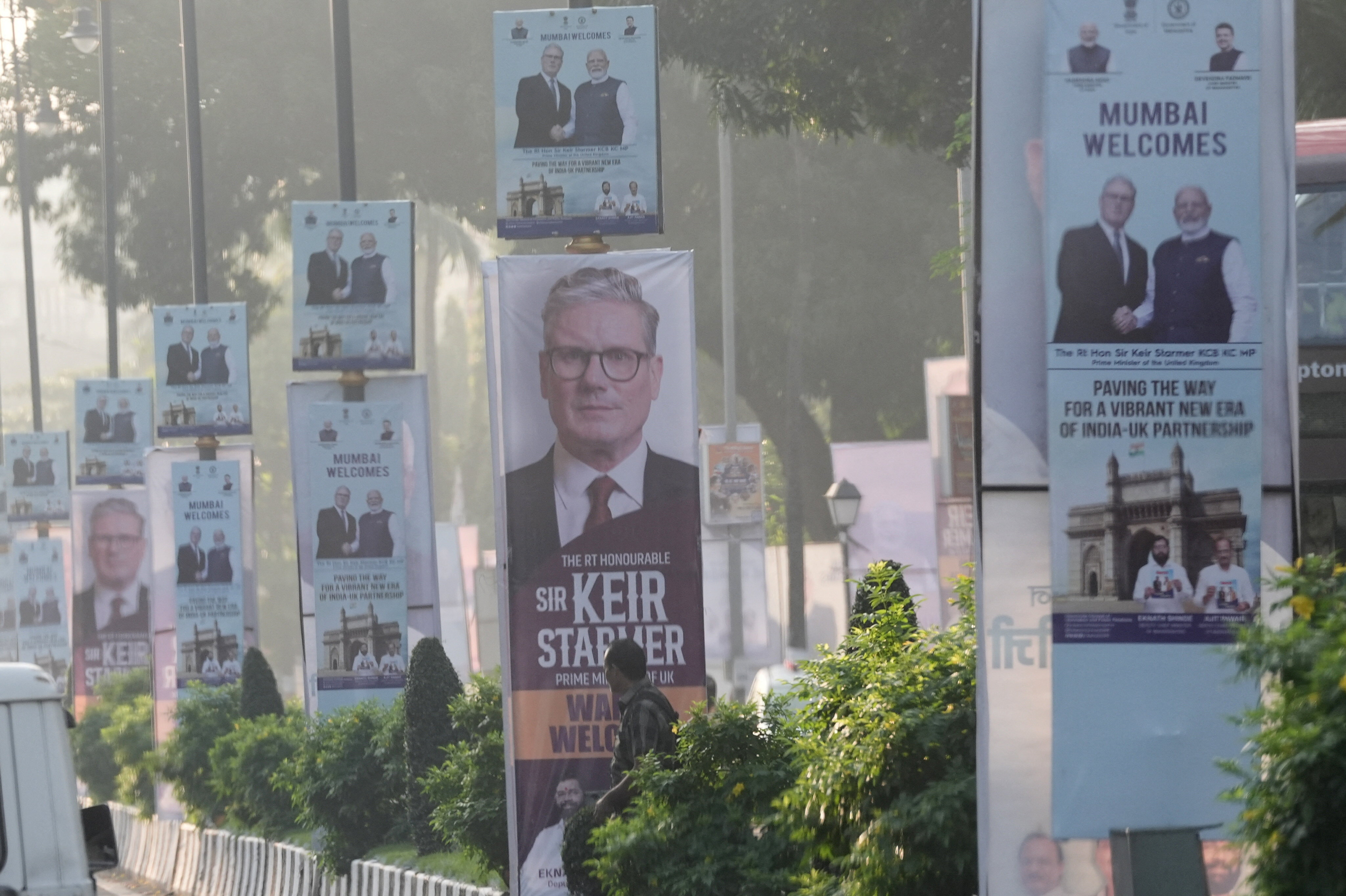 British Prime Minister Keir Starmer visits India