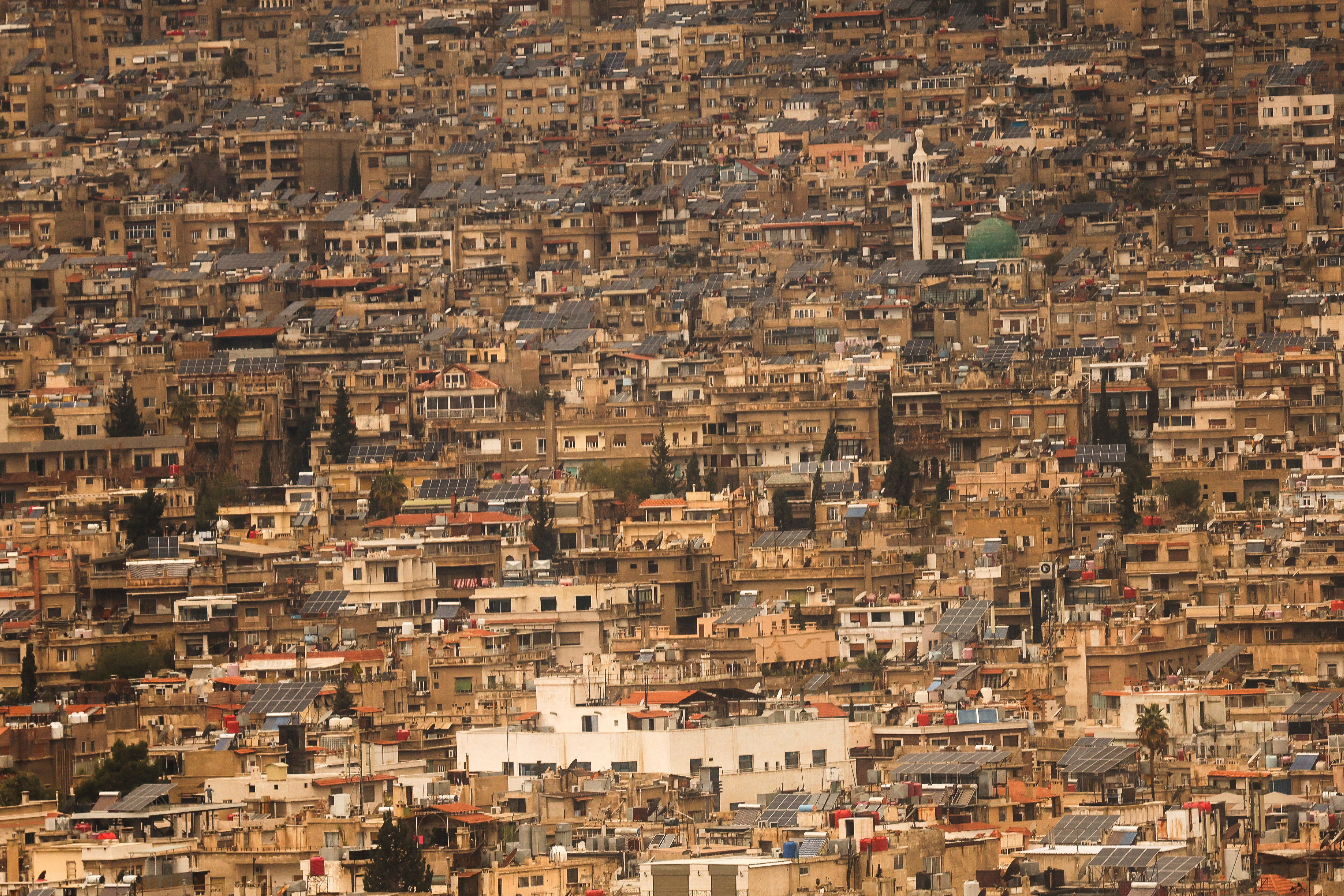 View of buildings, in Damascus