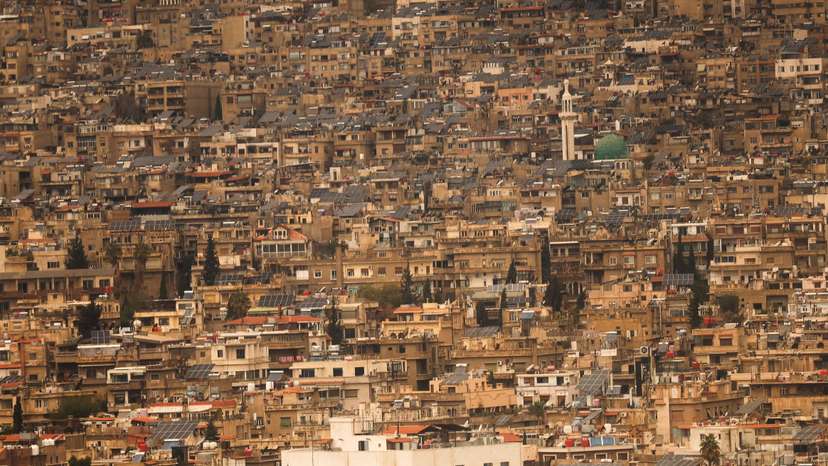 View of buildings, in Damascus