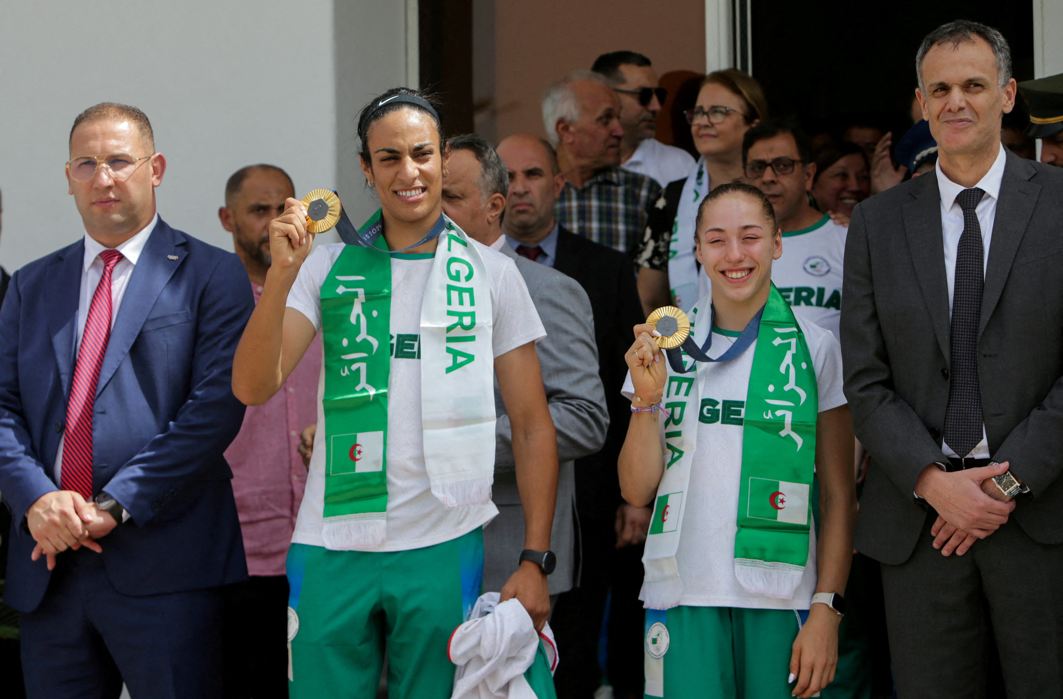 Khelif and Nemour arrive in Algiers