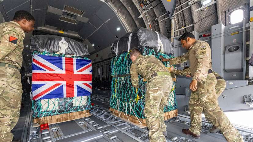 RAF drops aid into northern Gaza