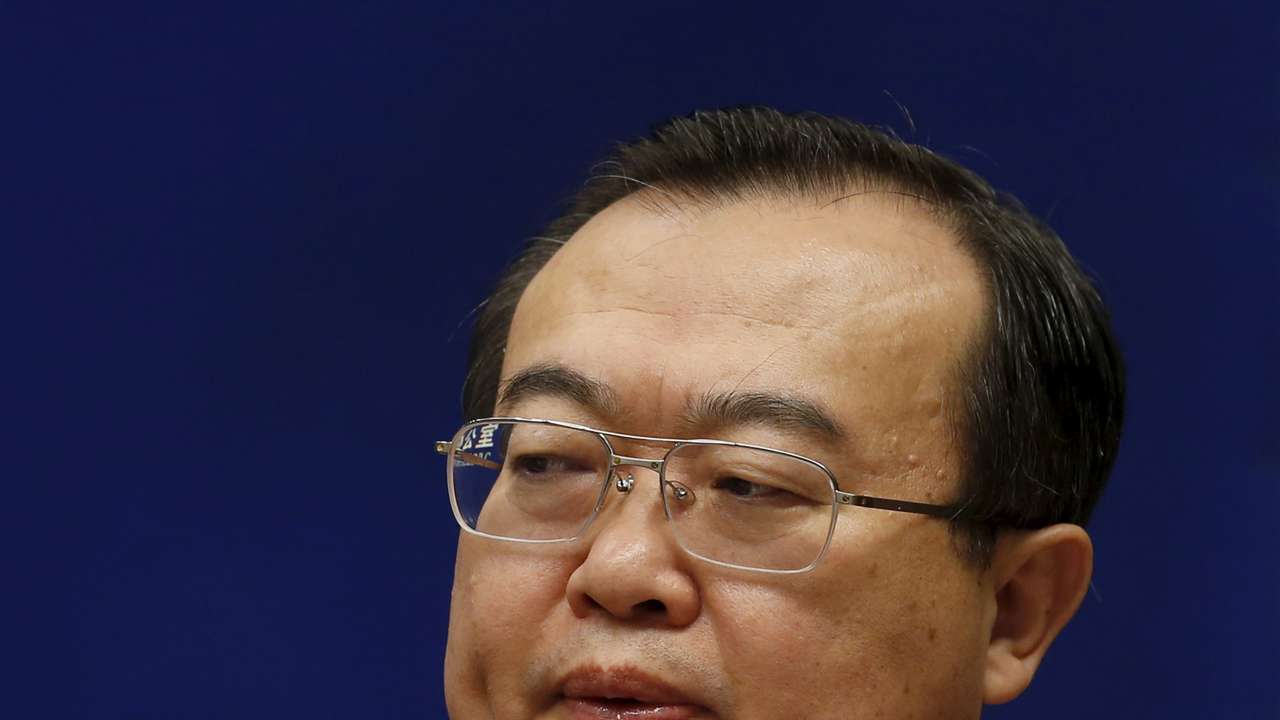 Liu Jianchao, director general of the Department of International Cooperation of the Central Commission for Discipline Inspection, the ruling Communist Party's anti-graft watchdog, attends a news conference in Beijing