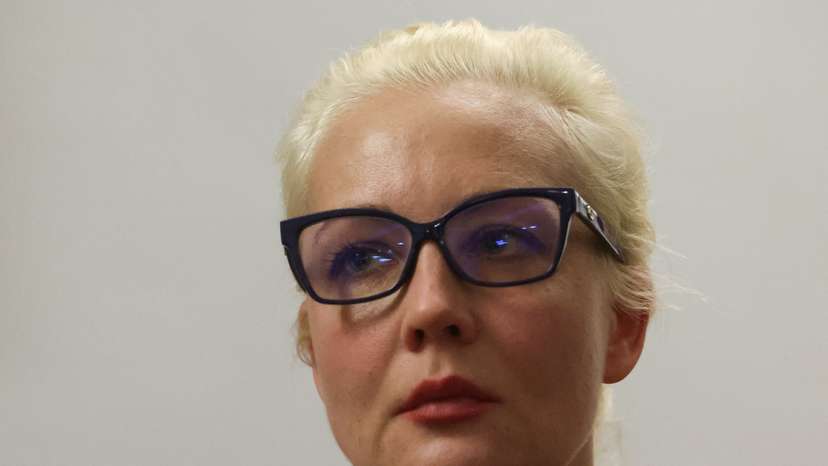 Yulia Navalnaya, the widow of Alexei Navalny, takes part in a meeting of European Union foreign ministers in Brussels