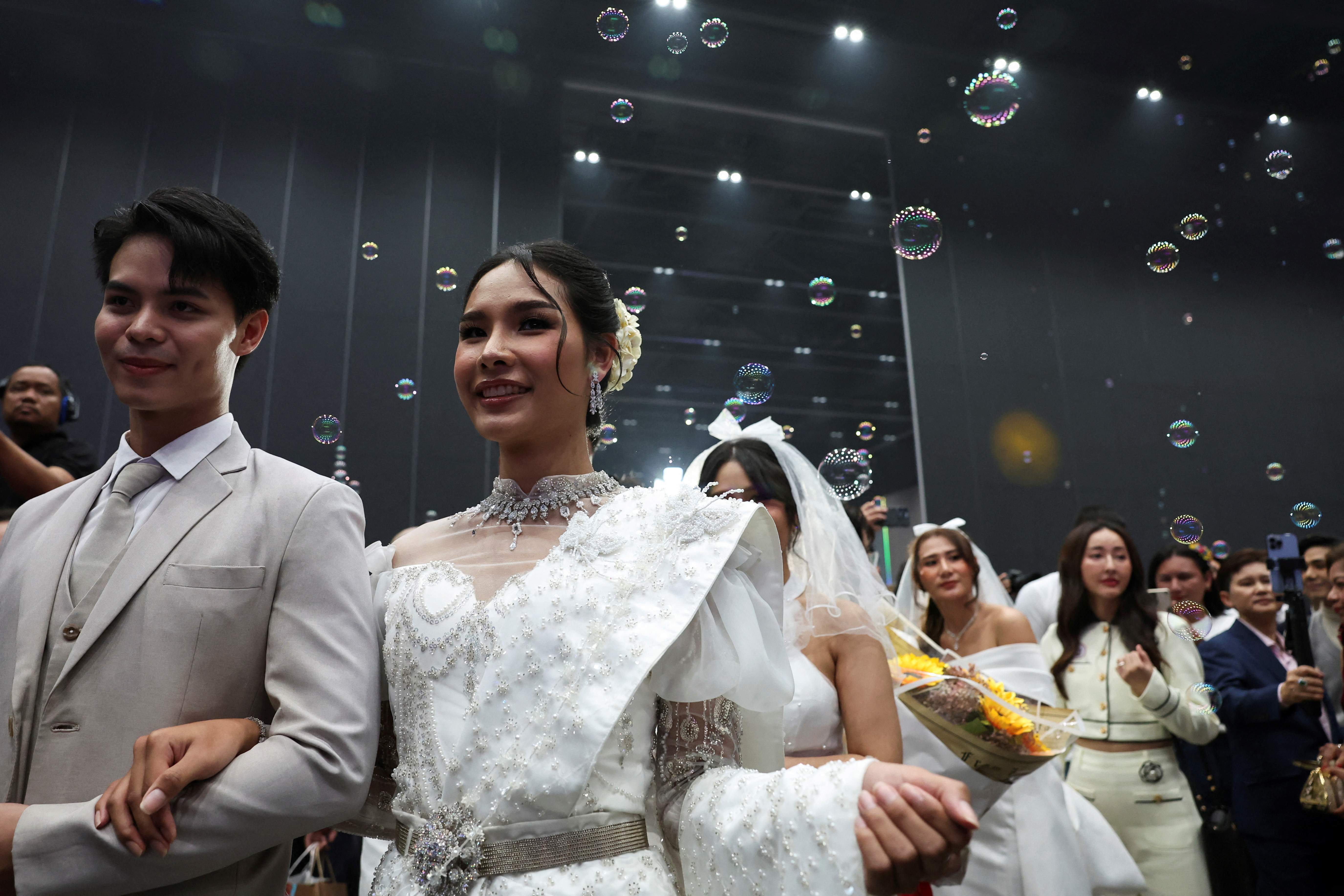 LGBTQ+ couples register as Thailand’s same-sex marriage law takes effect in Bangkok