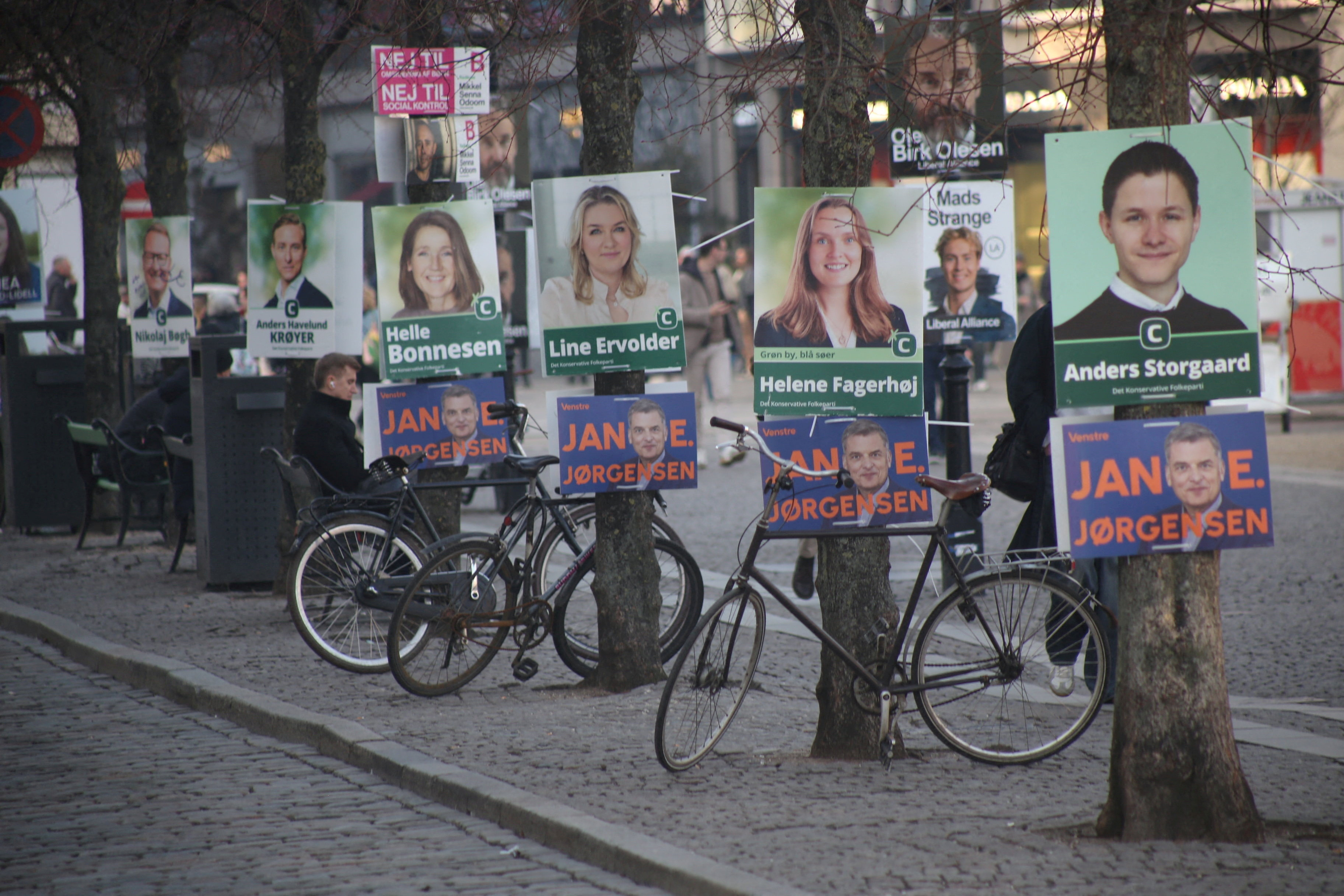 FILE PHOTO: Election posters around Copenhagen