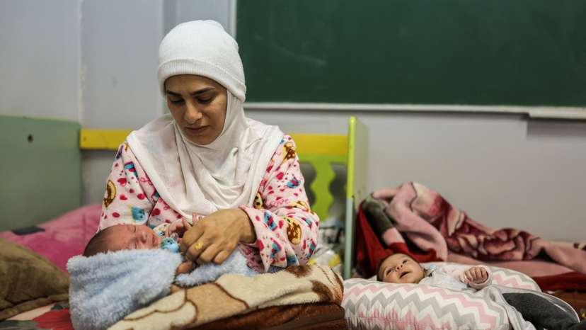 Displaced people find shelter amid escalating hostilities between Hezbollah and Israel in Beirut