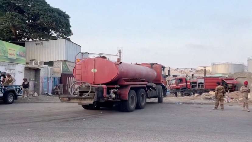 Saudi-led coalition strike on military shipments in Yemeni port of Mukalla