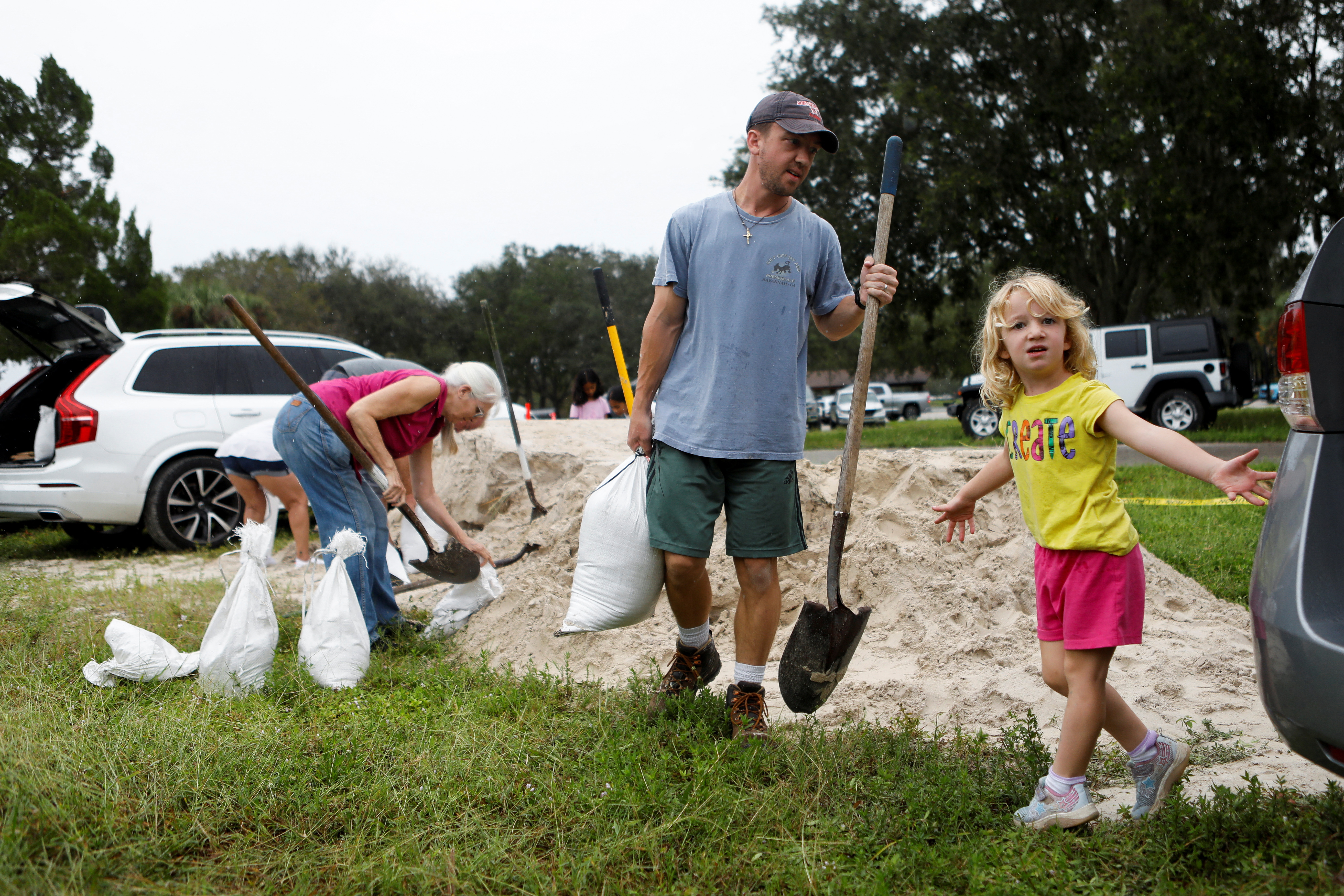 Preparations for Tropical Storm Milton, in Seminole, Florida
