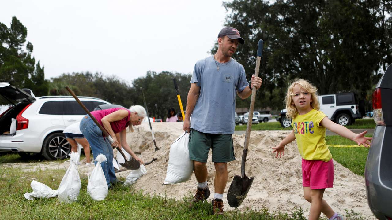 Preparations for Tropical Storm Milton, in Seminole, Florida