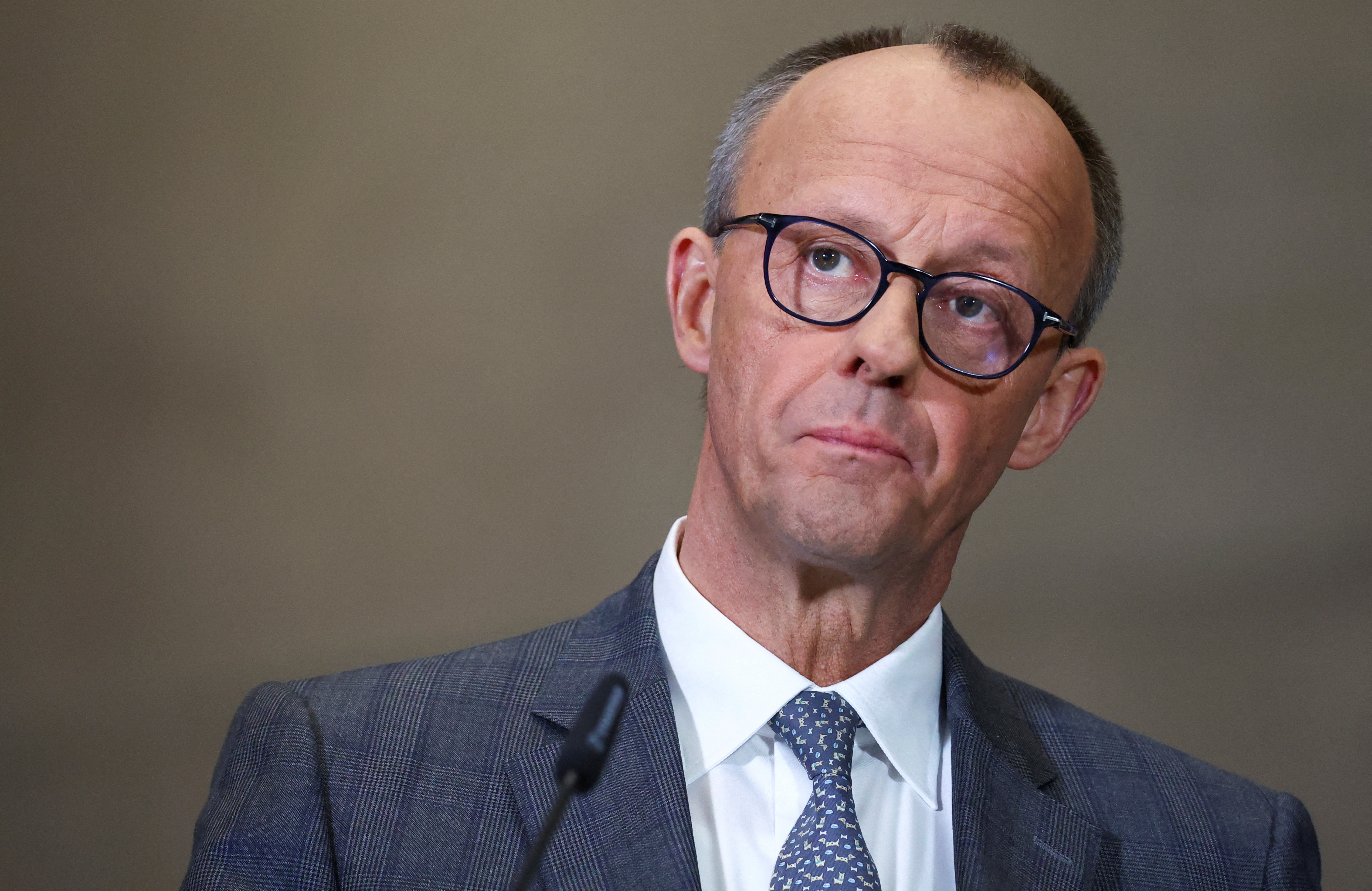 FILE PHOTO: Friedrich Merz, Germany's chancellor-in-waiting