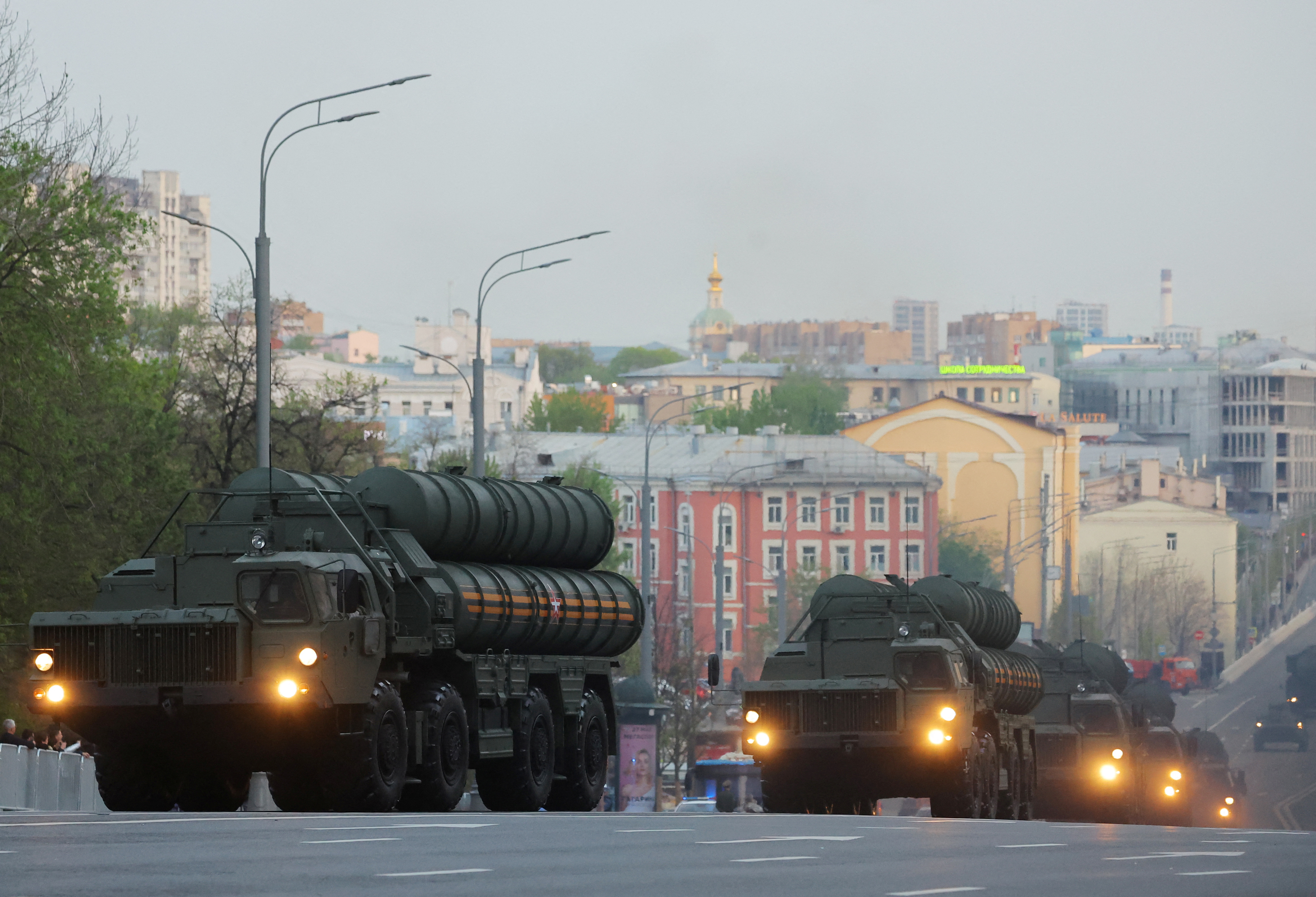 Rehearsal for Victory Day Parade in Moscow
