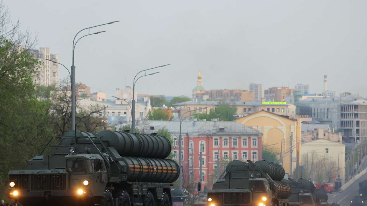 Rehearsal for Victory Day Parade in Moscow