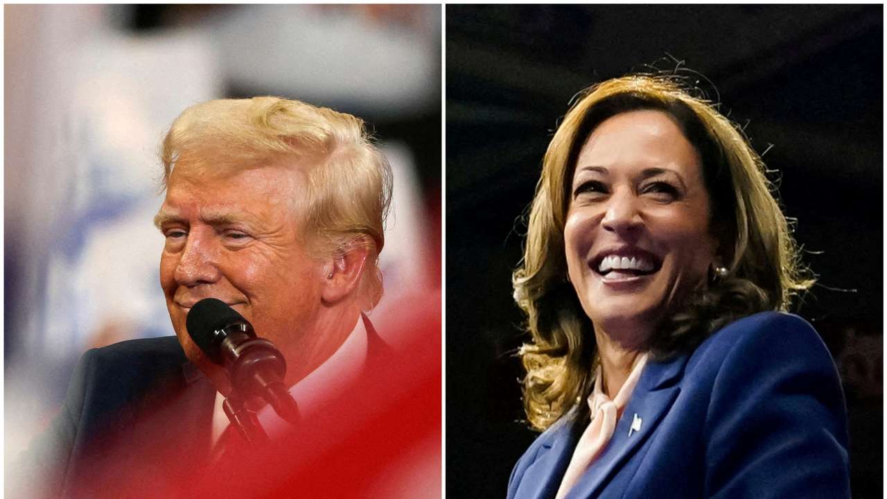 FILE PHOTO: FILE PHOTO: A combination picture shows Republican presidential nominee and former U.S. President Trump and U.S. Vice President and Democratic presidential candidate Harris