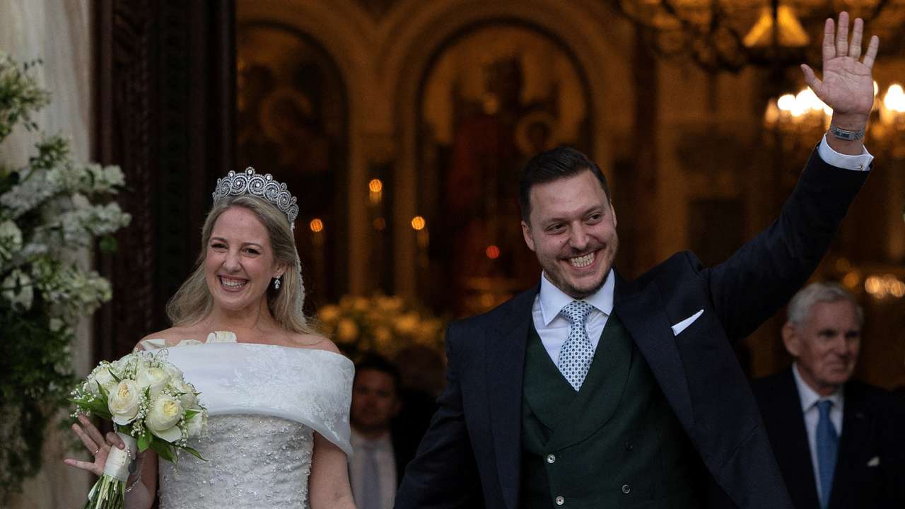 Princess Theodora of Greece marries American lawyer Matthew Kumar in Athens