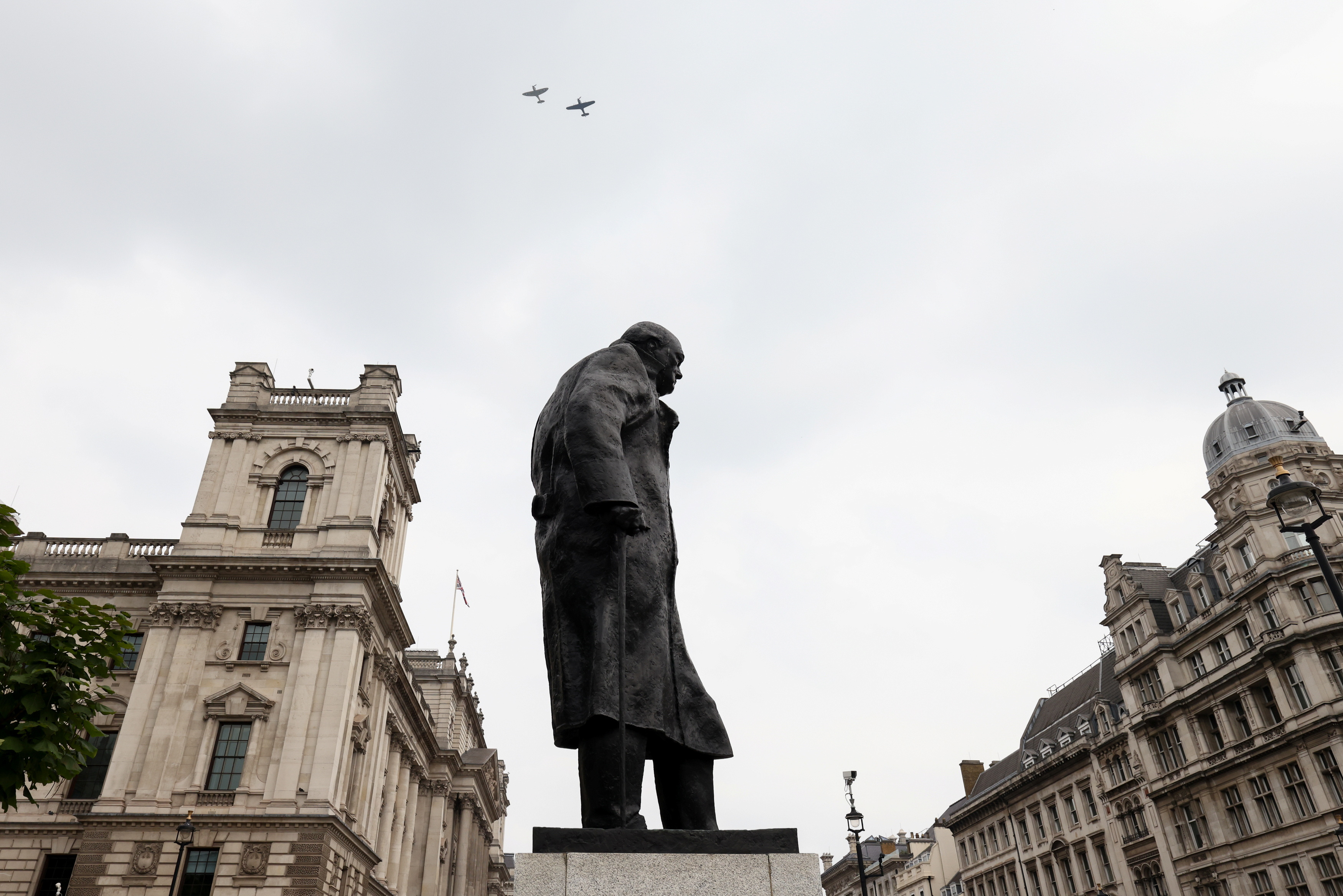 Memorial flight to commemorate 81st anniversary of the Battle of Britain in the World War II, in London