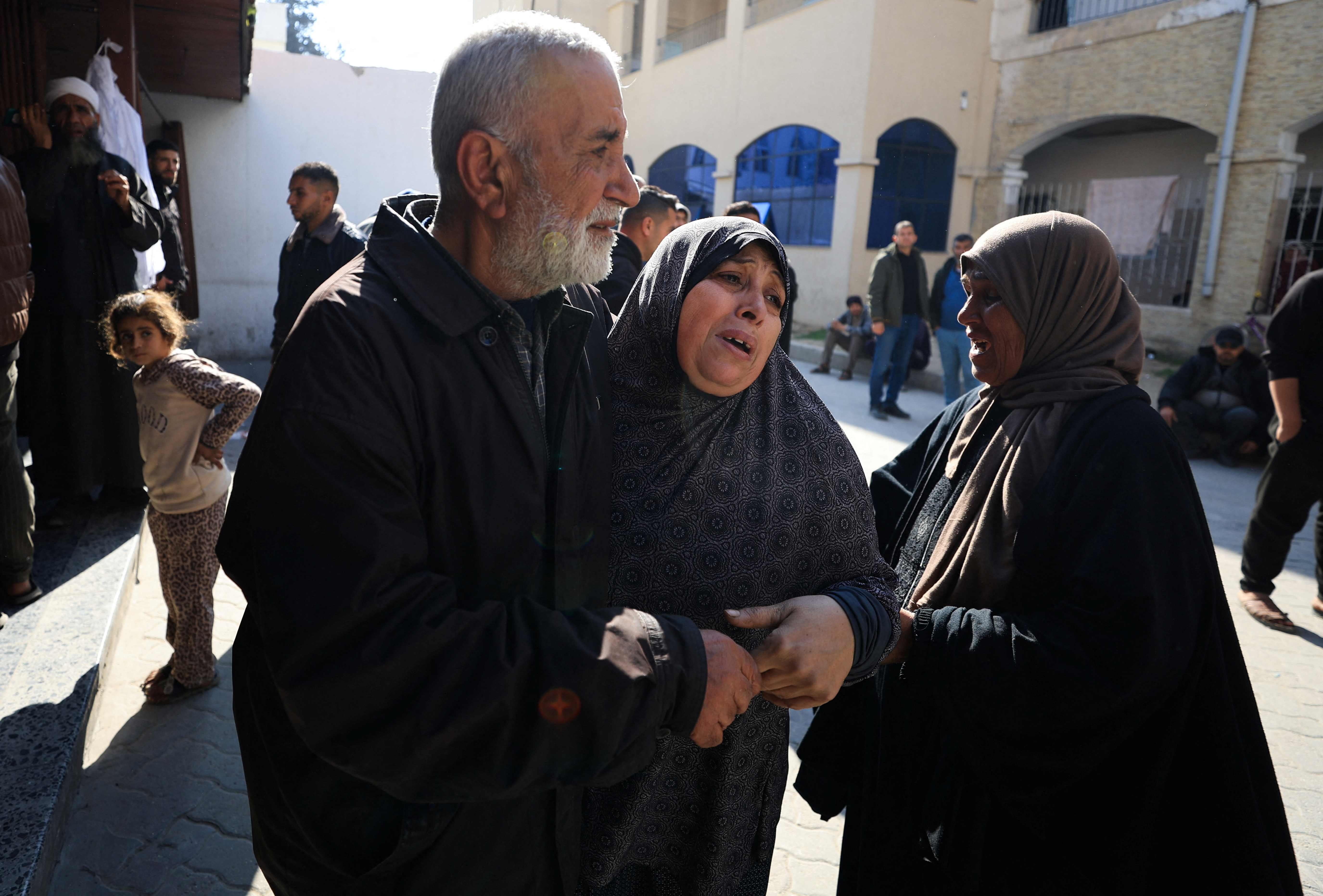 Funeral of Palestinians killed in an Israeli strike, in Gaza City