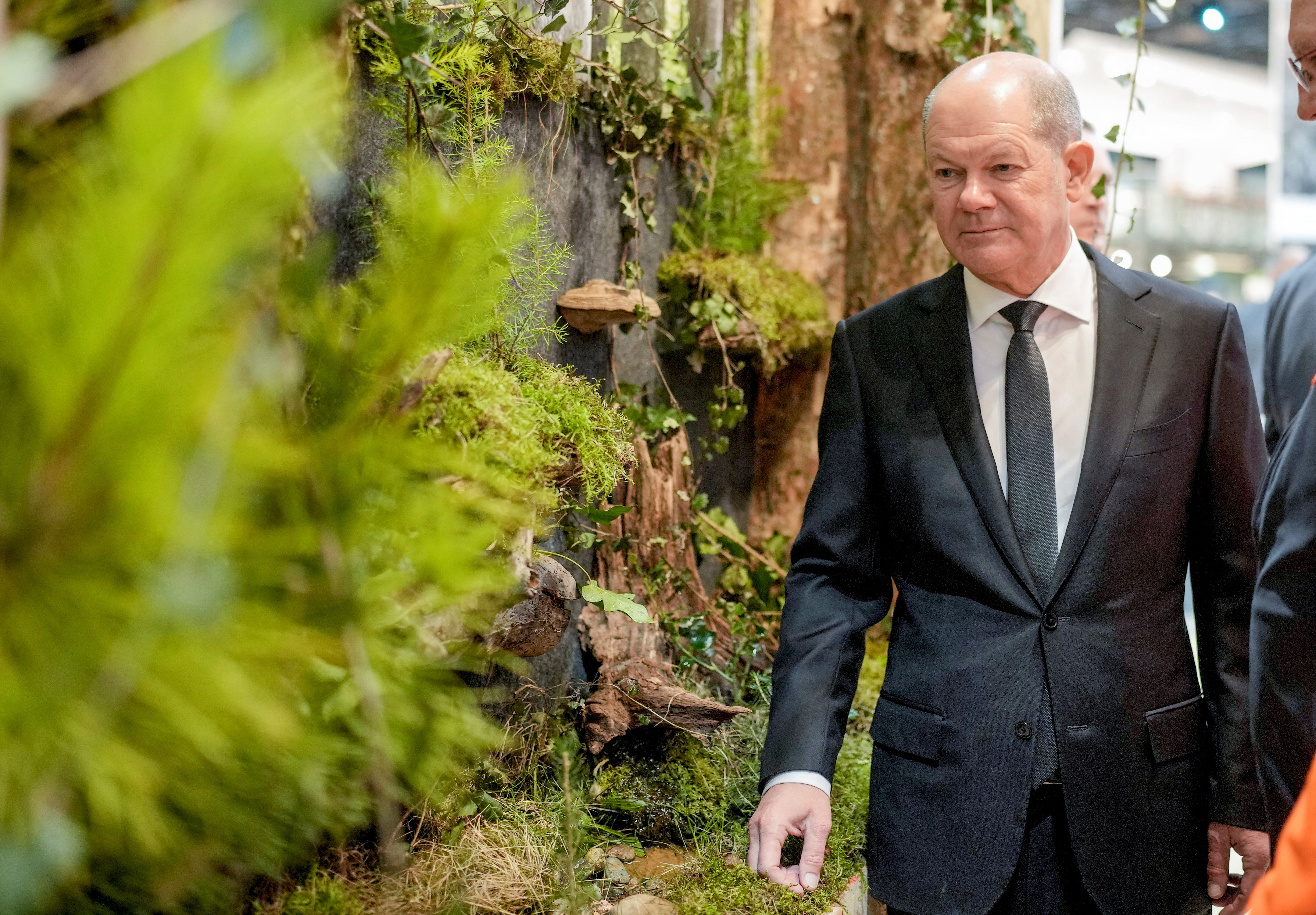German Chancellor Olaf Scholz tours the International Agriculture Fair 'Green Week' (Gruene Woche) in Berlin