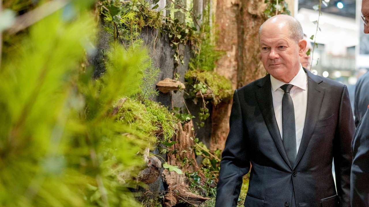 German Chancellor Olaf Scholz tours the International Agriculture Fair 'Green Week' (Gruene Woche) in Berlin