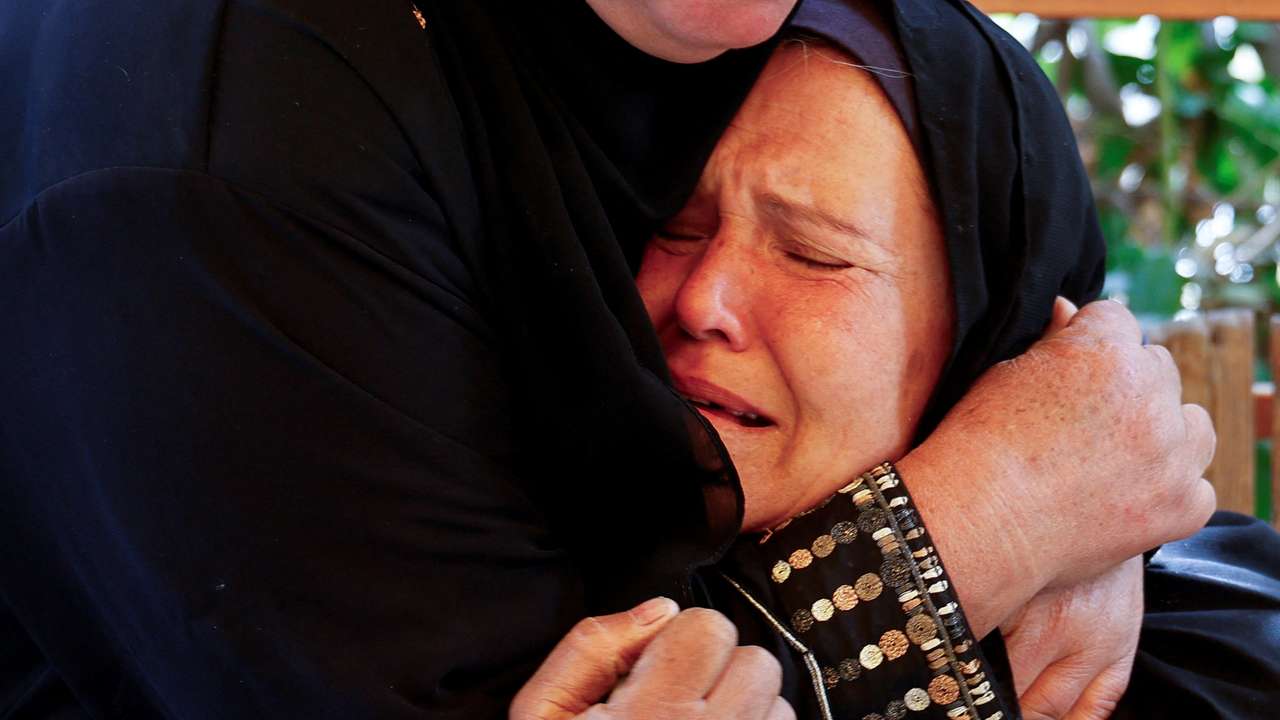 Funeral of two Palestinians killed by Israeli fire, amid impasse over ceasefire deal
