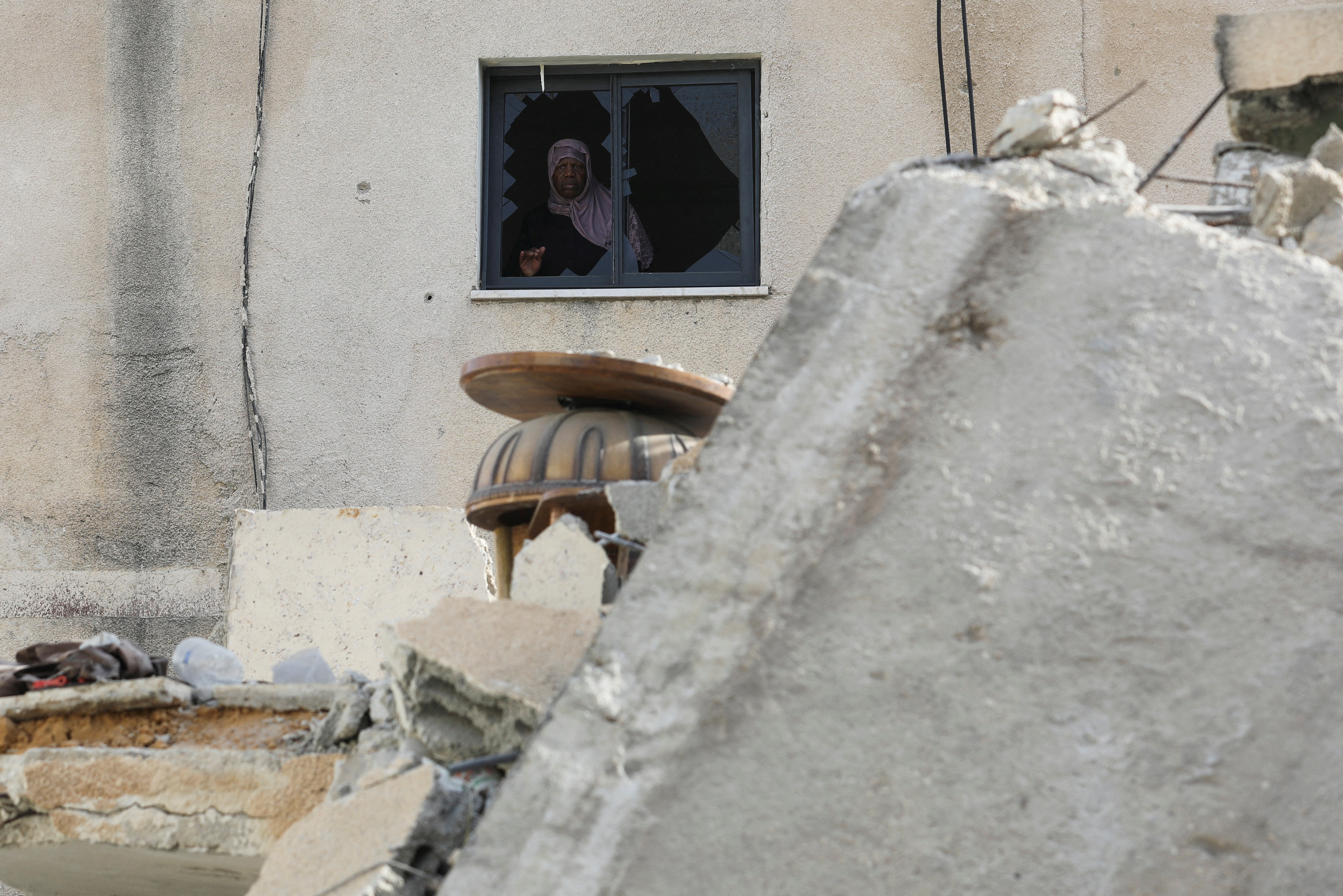 Aftermath of an Israeli raid on Jenin camp