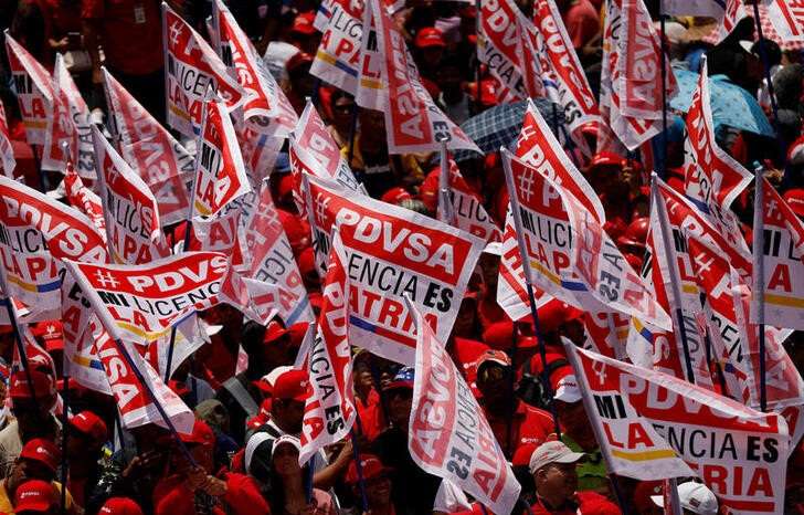 FILE PHOTO: May Day celebrations in Caracas
