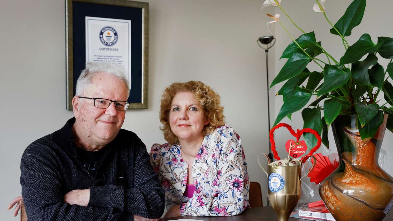 Bert Janssen, the longest-surviving heart transplant patient in the world