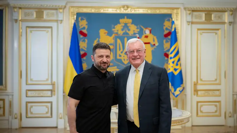 Ukraine's President Zelenskiy meets with U.S. Special Envoy for Ukraine Kellogg, in Kyiv