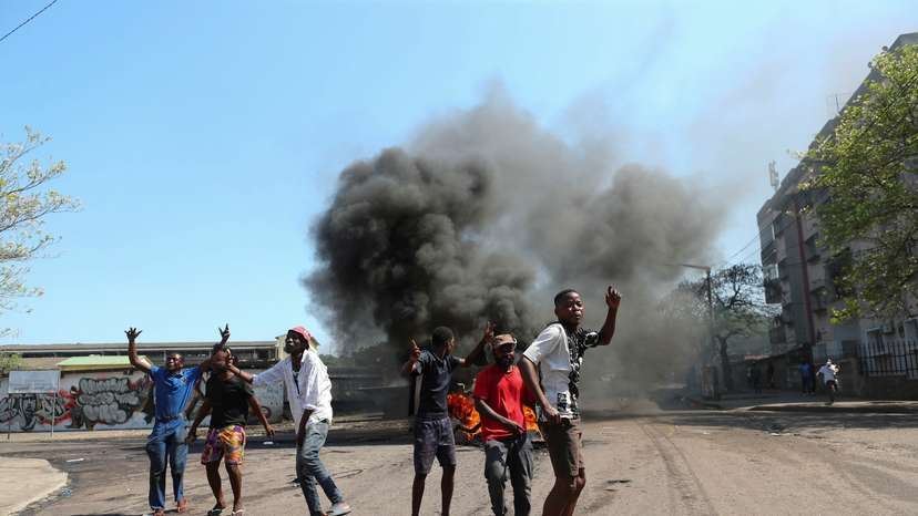 Mozambique protest election results