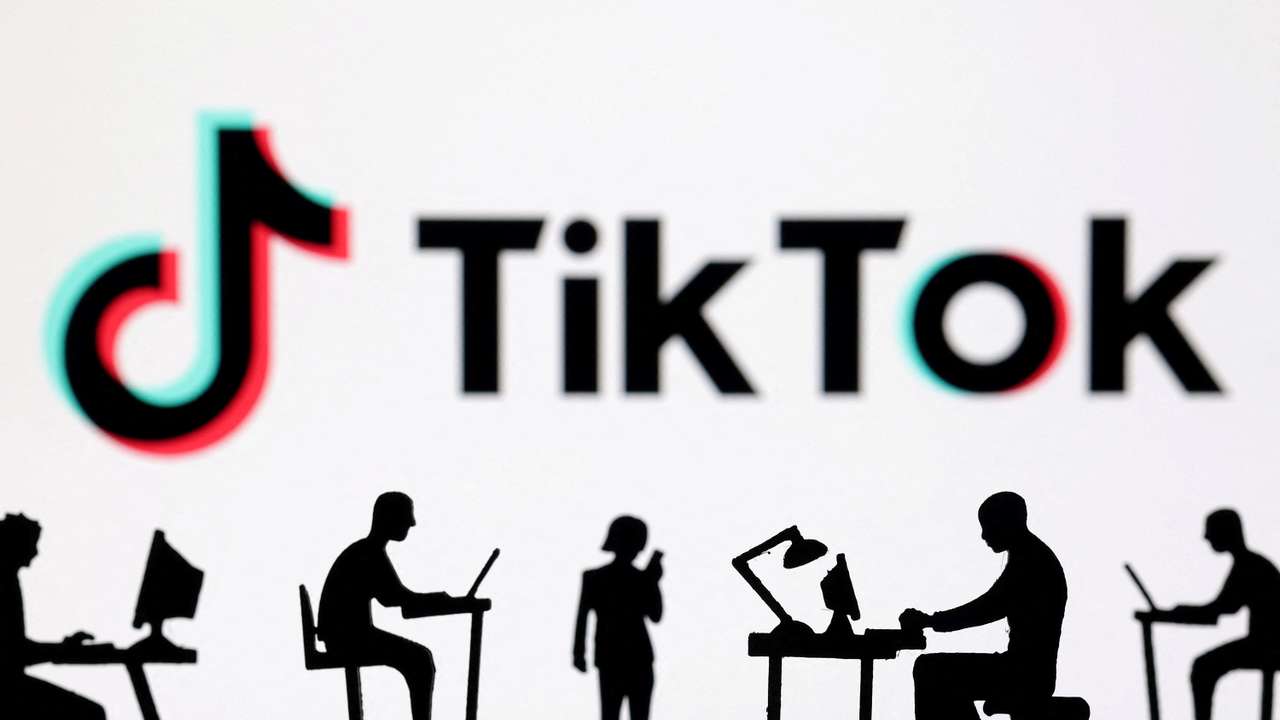 FILE PHOTO: Illustration shows TikTok logo