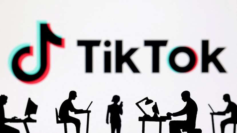 FILE PHOTO: Illustration shows TikTok logo