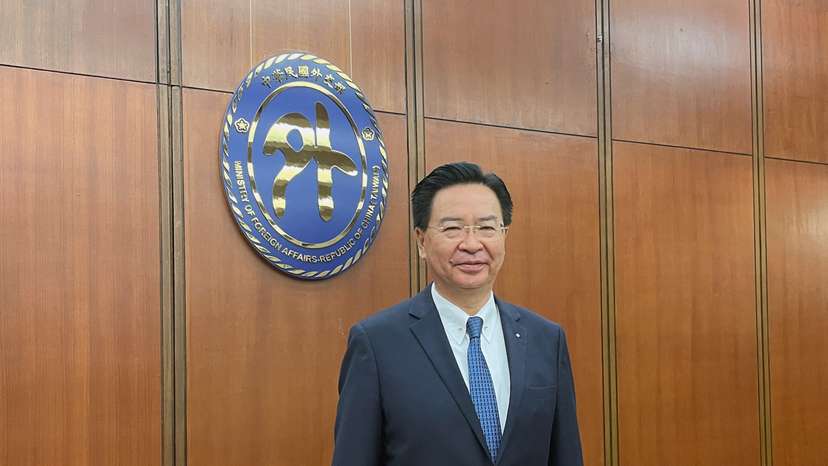 Taiwan's Foreign Minister Joseph Wu attends a press conference in Taipei