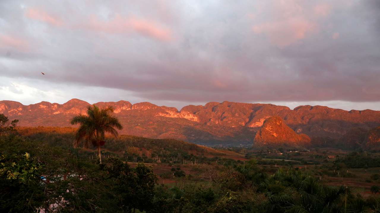 FILE PHOTO: A general view of the valley of Vinales, where tobacco plants are grown, is pictured in the western Cuban province of Pinar del Rio