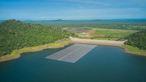 The floating solar at Bui by Bui Power Authority
