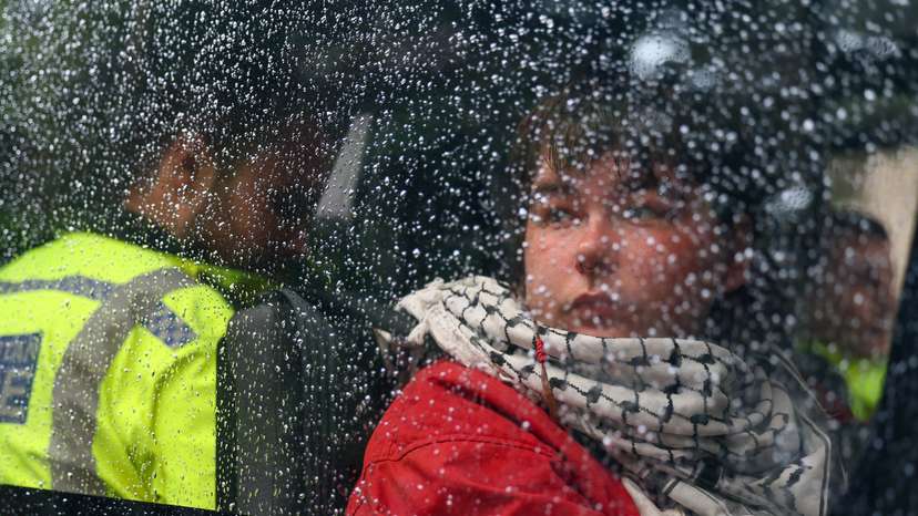 Protest in support of Palestine Action group, in London