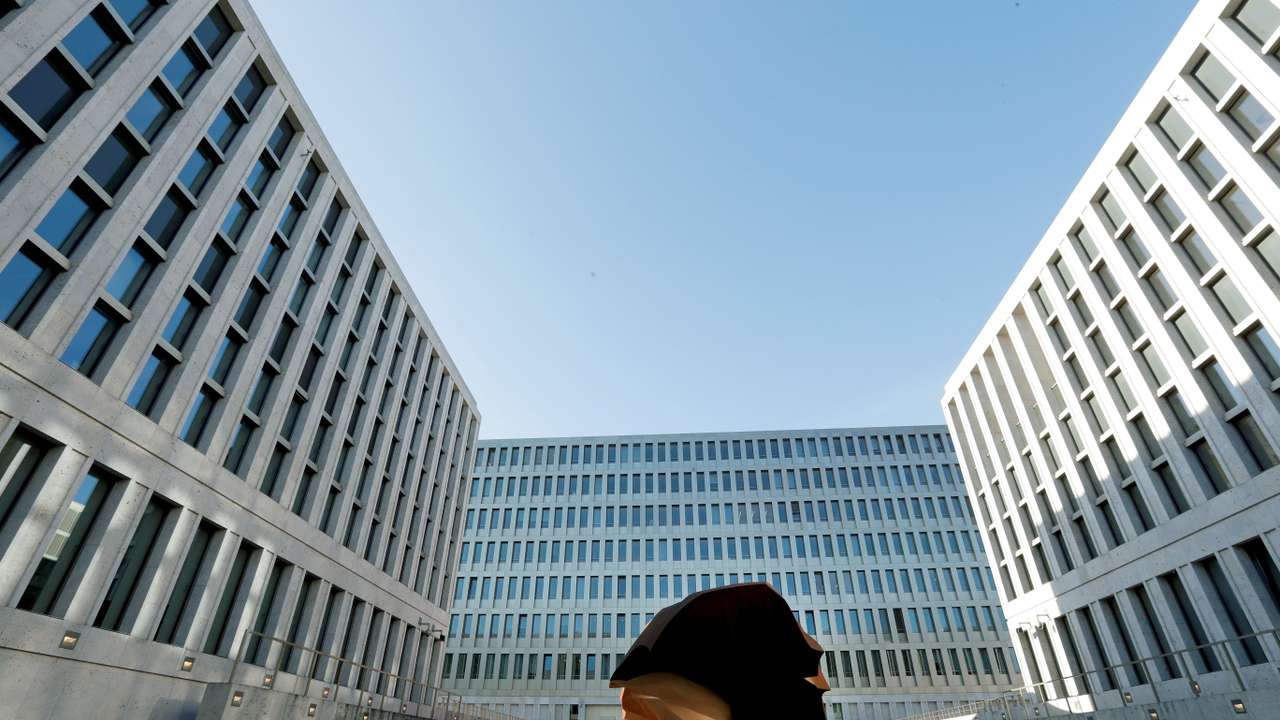 FILE PHOTO: Merkel attends opening ceremony of new spy agency headquarters in Berlin
