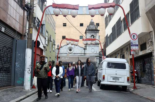 People tour the city to learn Sao Paulo's Black History in Brazil
