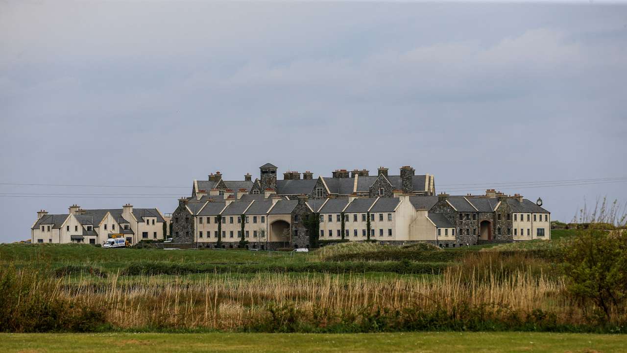 FILE PHOTO: Preparations ahead of Trump's visit to Ireland