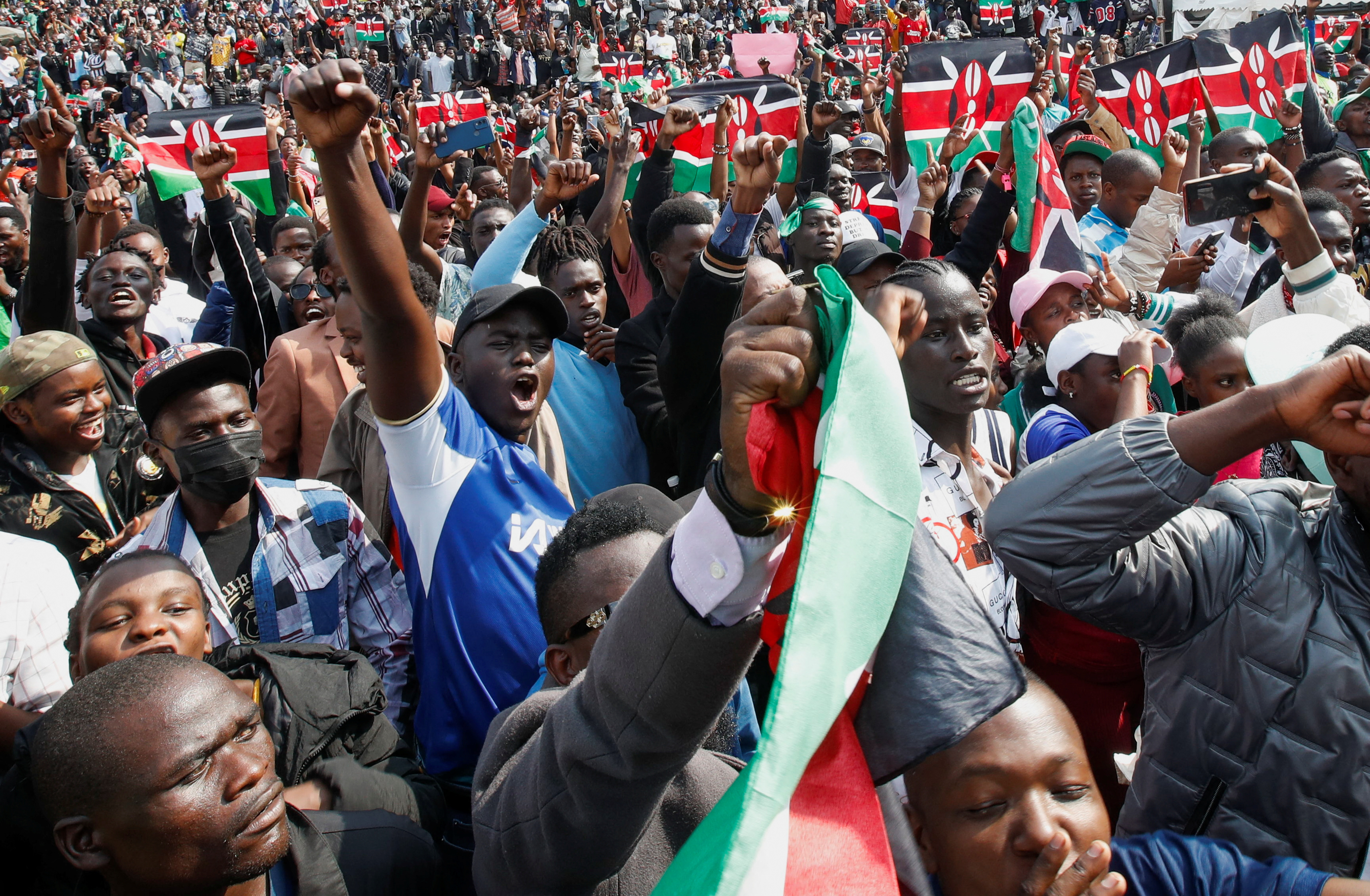 Anti-government protests against the imposition of tax hikes by the government in Nairobi